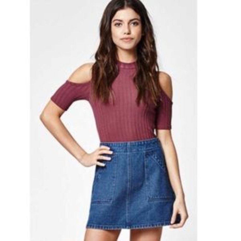 Kendall & Kylie Jean Mini Skirt